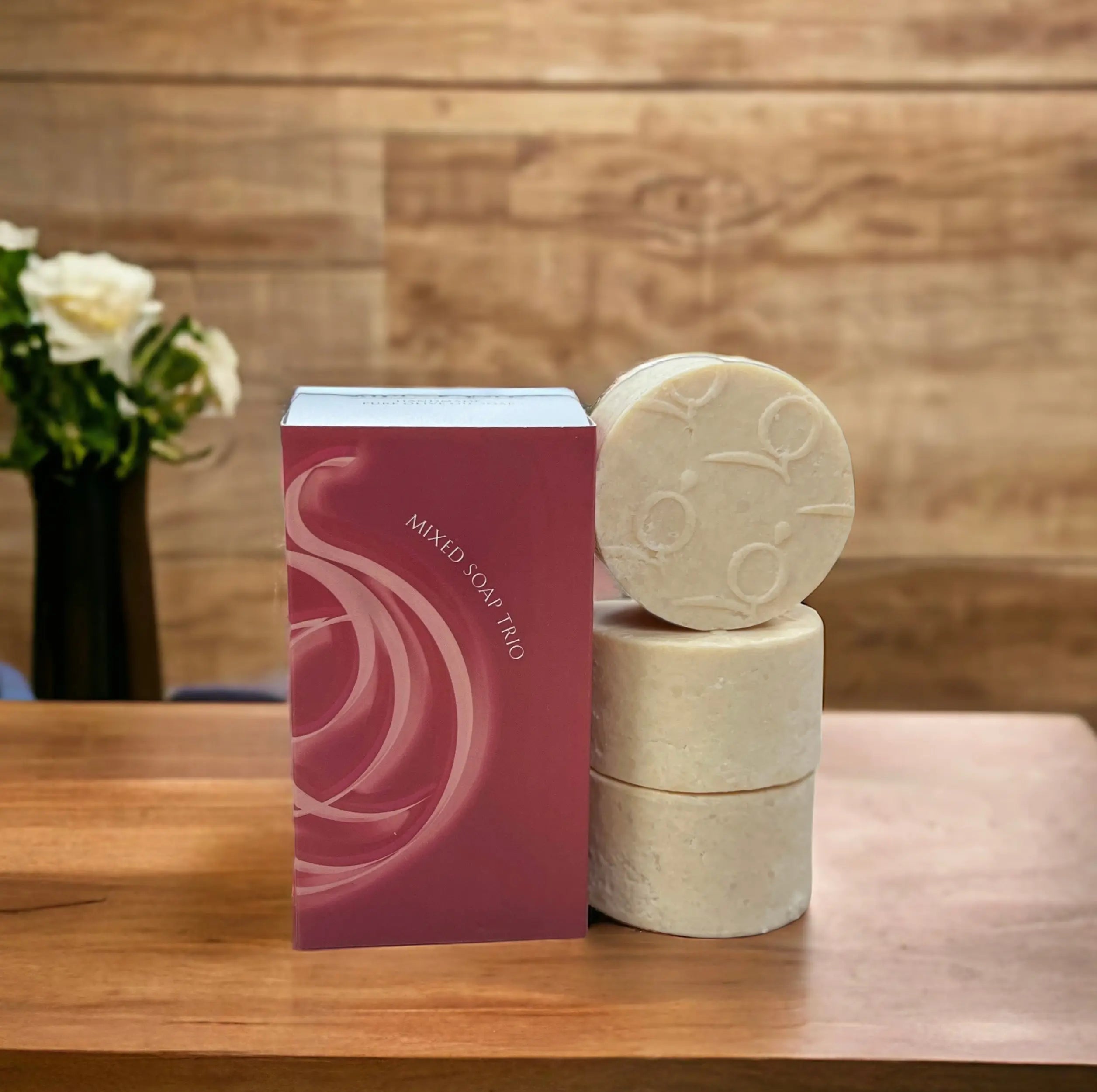 OOSC Gift Series,  All -Natural Soap ,Mixed Trio Pack. The Olive Oil Skincare Company