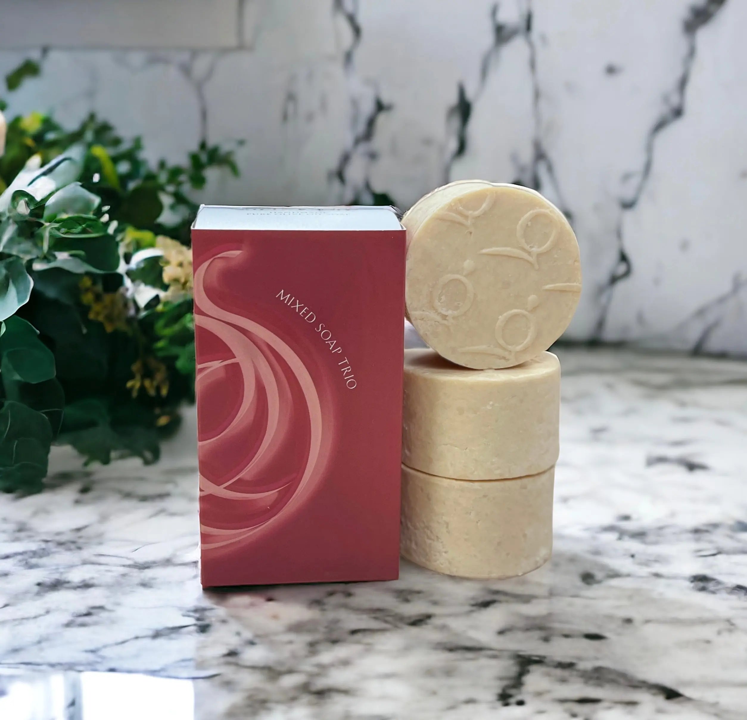 OOSC Gift Series,  All -Natural Soap ,Mixed Trio Pack. The Olive Oil Skincare Company