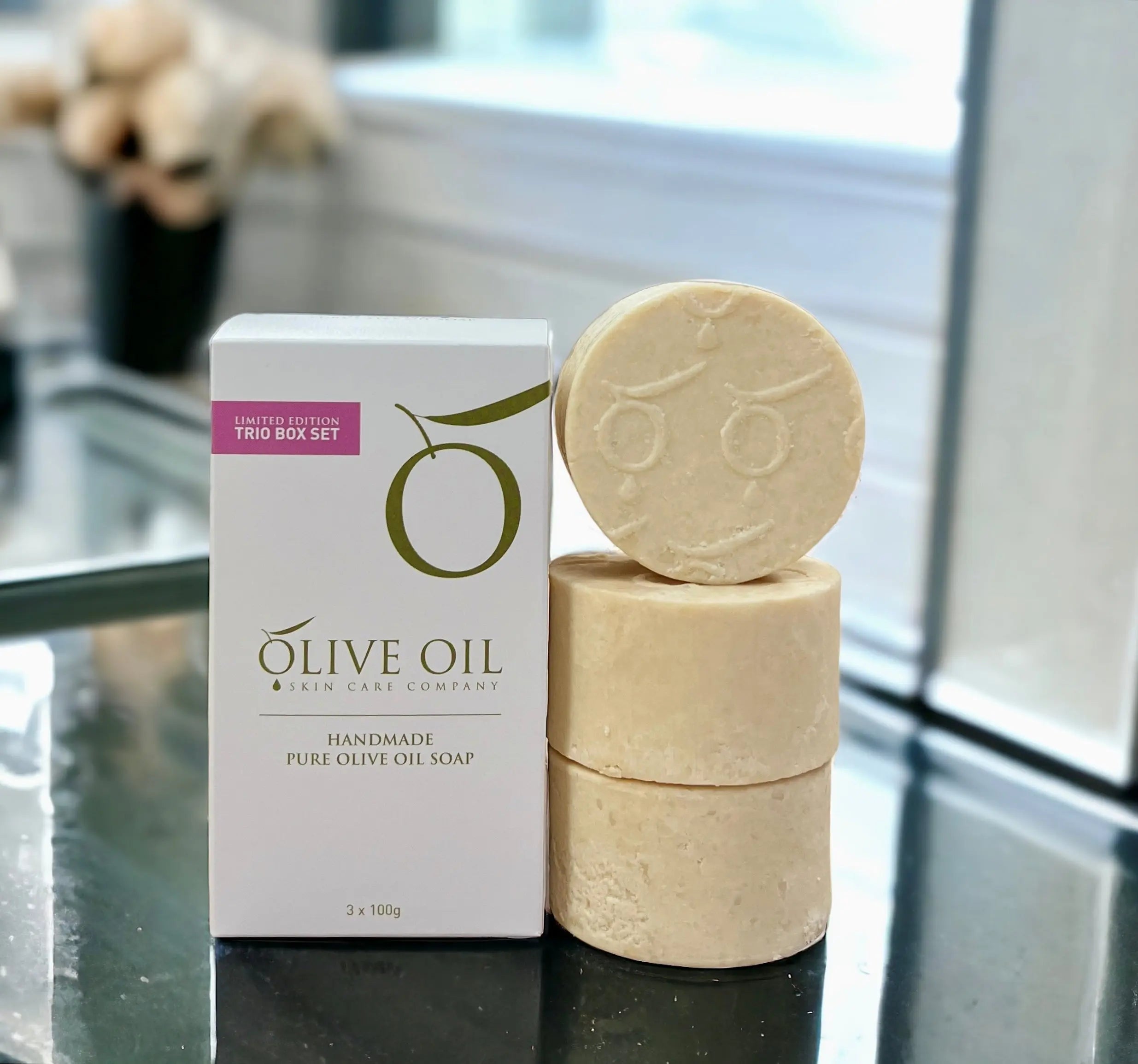 OOSC Gift Series,  All -Natural Soap ,Mixed Trio Pack. The Olive Oil Skincare Company