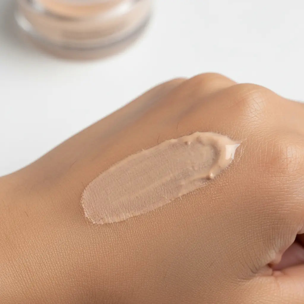 Texture de la crème teintée